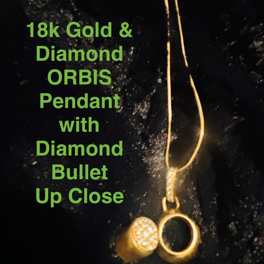 18k Gold & Diamond ORBIS Pendant
